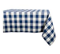 DII Buffalo Check Collection Nappe Classique de Ferme 152,4 x 264,2 cm Bleu Marine et crème