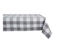 DII Buffalo Check Collection Nappe Rustique Classique Gris et Blanc 152,4 x 213,4 cm