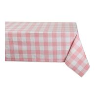 DII Buffalo Check Collection Nappe Rustique Classique Rose et Blanc 152,4 x 264,2 cm