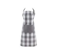 DII Buffalo Check Kitchen Collection Tablier de cuisine classique de ferme, taille unique, gris et blanc