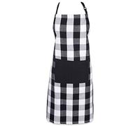 DII Buffalo Check Kitchen Collection Tablier de Cuisine Classique Noir et Blanc Taille Unique