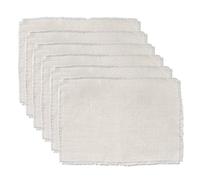 DII CAMZ37829 Lot de 6 Sets de Table en Toile de Jute blanchie Ivoire