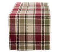 DII CBBB01335 Chemin de table en coton pour mariage, anniversaire, dîner, Noël, vacances ou usage quotidien 33 x 183 cm, Homespun Plaid