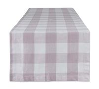 DII Chemin de Table Classique en Coton, Lilas poussiéreux, 35,6 x 274,3 cm