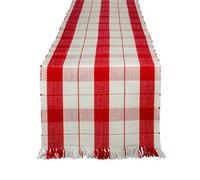 DII Chemin de Table Guirlande, Rouge, Plaid, 33 x 182,9 cm