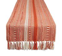 DII Chemin de Table tressé en Coton Rouge Vintage 15x72