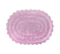 DII Collection Crochet - Tapis de Bain réversible, Petit Ovale, 43,2 x 61 cm, Mauve