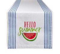 DII Collection Pastèque Chemin de Table pour Cuisine, 35,6 x 182,9 cm, Hello Summer