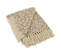 DII Couvre-lit à Chevrons pour intérieur/extérieur 100% Coton Camping Barbecue plages Couverture Quotidienne - 127 x 152,4 cm, Bleu Nautique