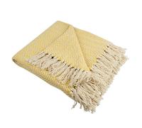 DII Couvre-lit à Chevrons pour intérieur/extérieur 100% Coton Camping Barbecue plages Couverture Quotidienne - 127 x 152,4 cm, Bleu Nautique, Souci, Mini Chevron