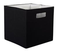 DII Cube de rangement pliable en polyester, solide, léger et durable, petit carré, 27,9 x 27,9 x 27,9 cm, noir