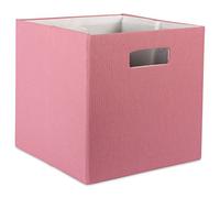 DII Cube de rangement pliable et solide avec côtés rigides, petit format, rose