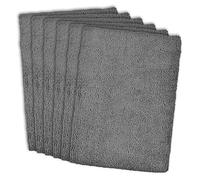 DII de Cuisine Millenium Serviette en Microfibre, Lavable en Machine de Cuisine Lot de 6, Gris