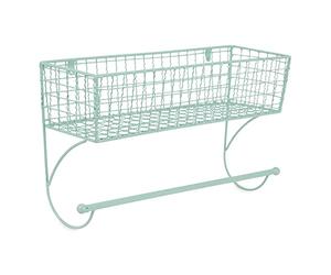 DII Décoration de Salle de Bain Rustique en métal, Grande Barre Porte-Serviettes, Turquoise