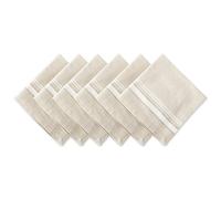 DII Dessus de Table 100% Coton Rayures françaises, Blanc, Napkin