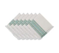 DII Dessus de Table, Coton, Bleu Sarcelle, 50,8 x 50,8 cm (Lot de 6)