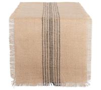 DII Dessus de Table de Cuisine, Jute Naturelle, Gris, 35,6 x 182,9 cm
