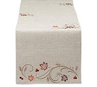 DII Dessus de Table, Polyester, blé d'automne, Chemin de Table, 35,6 x 274,3 cm