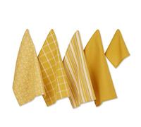 DII Ensemble de Cuisine en Coton, doré Miel, torchon 45,7 x 71,1 cm, 33 x 33 cm