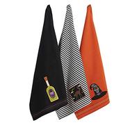 DII Ensemble de Serviettes de Cuisine en Coton Embelli, Potion ensorcelée, 45,7 x 71,1 cm
