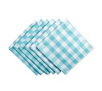DII Ensemble de serviettes de table en coton, bleu turquoise