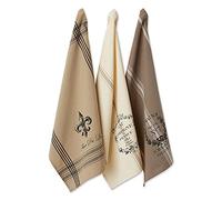 DII French Style Ensemble de 3 torchons de cuisine 45,7 x 71,1 cm Grains français assortis