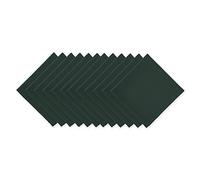 DII Lot de 12 Serviettes de Table de Buffet, Vert foncé, 40,6 x 40,6 cm