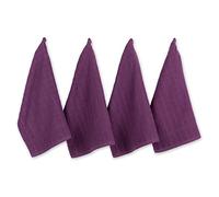 DII Lot de 6 Chiffons de Cuisine 100% Coton, Lavable en Machine, Ultra absorbants, 100% Coton, 100% éponge, Motif vitrine, Motif Aubergine