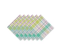 DII Lot de 6 Serviettes de Table surdimensionnées 100% Coton Motif Printemps 50,8 x 50,8 cm