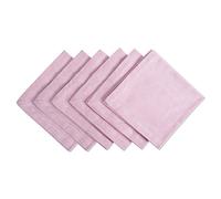 DII Lot de 6 Serviettes en Chambray 100% Coton, surdimensionnées, Basiques pour Tous Les Jours, Rose