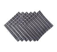 DII Lot de 6 Serviettes en Coton lavables en Machine Basiques pour Tous Les Jours 50,8 x 50,8 cm, Jacquard à Chevrons