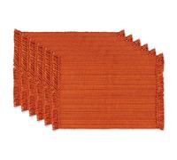 DII Lot de 6 Sets de Table variés 7,6 x 48,3 cm, Orange brûlé