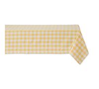 DII Nappe 100% Coton Lavable en Machine, 132 x 132 cm, Jaune