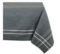DII Nappe de Table à Manger à Rayures françaises, Style Farmhouse, 152,4 x 213,4 cm, Chambray Gris
