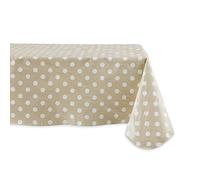 DII Nappe en Vinyle à Pois avec Envers en Flanelle, rectangulaire, 152 x 213 cm