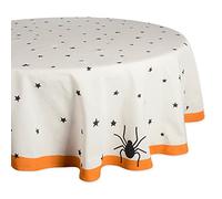 DII Nappe Ronde à imprimé étoiles Noires, 177,8 cm