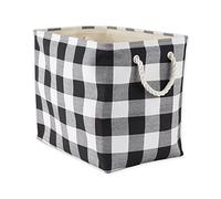 DII Polyester bacs de Rangement, Noir Buffalo Check