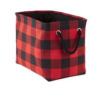 DII Polyester bacs de Rangement, Rouge Buffalo Check