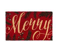 DII Tapis de Bienvenue de Noël en Fibre de Coco Naturelle et décoration de Porche, 43,2 x 73,2 cm, Merry