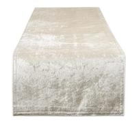 DII Velvet Collection Chemin de Table Rouge 35,6 x 274,3 cm