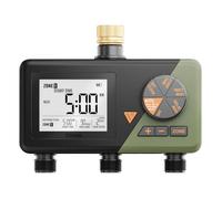 Diivoo Programmateur d'arrosage 3 Voies, Connecteur en Laiton, arrosage automatique programmable, d'irrigation pour Jardin