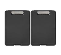 DIKACA 2 Pièces Boîte de Rangement pour Documents avec Planchette à Pince Intégrée Légère et Pratique pour Bureau École ou Organisation Quotidienne