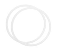 DIKACA Joint d'étanchéité pour pot Anneau de Pot en Silicone pour Autocuiseur Blanc 2 Pièces Résistant à Haute Température Facile à Nettoyer pour Couvercle de Marmite