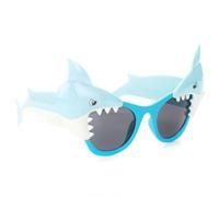 DIKACA Lunettes de Fête Créatives de Requin Bleu, Accessoire Amusant et Décoration Modèle Intégré en PC pour Party et Hawaii Party