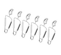 DIKACA Pinces à Escargots Poignée Ergonomique Acier Inoxydable Lot de 6 et Bords Lisses, Ustensiles pour Escargot Design Simple et Pratique Cuisine