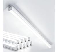 DIKHEE Lot de 10 Réglette LED 120 cm,Néon Tube IP65 extérieur étanche 36W 3996 Lumens 6500K blanc Plafonnier Connectable pour Atelier Bureau Chambre Salon Cuisine