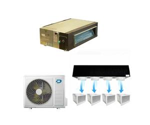 Diloc Over Climatiseur gainable 24000 BTU Inverter R32 avec kit Plenum 4 voies - Climatiseur en pompe à chaleur mod. D.OVER24CAN
