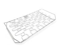 Diloy Home Panier Gril pour Poisson et Légumes, Grille Flexible en Acier Inoxydable, Double Grille pour Barbecue, Facile à Retourner, Compatible Lave-Vaisselle, 45 x 26 cm