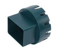 Dilwe Adaptateur de Tuyau de Descente, Connecteur de Vidange d'eau de Pluie en Plastique Durable pour Un Système de Drainage Efficace avec Vis (Vert S 2x3po)
