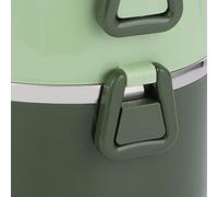 Dilwe Boîte à Déjeuner Isolée, Récipient en Acier Inoxydable, Boîte à Portable étanche pour l'école, l'extérieur et les Pique-niques (3 couches vert)